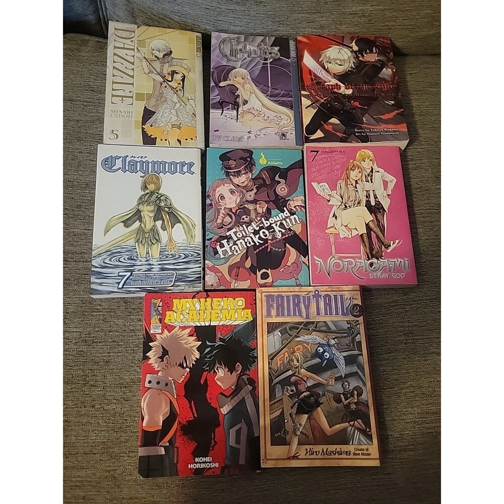 Manga Variety Lot of 8 - Fantasy Vampire Older Teen? Mashima Adachitoka Yagi ++